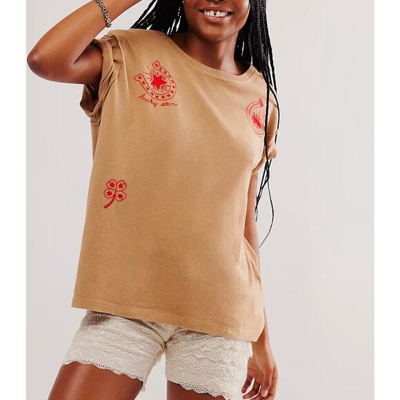 Free People We The Free Horsin’ Around Tee Graphic Top Women’s Size S - Picture 1 of 6